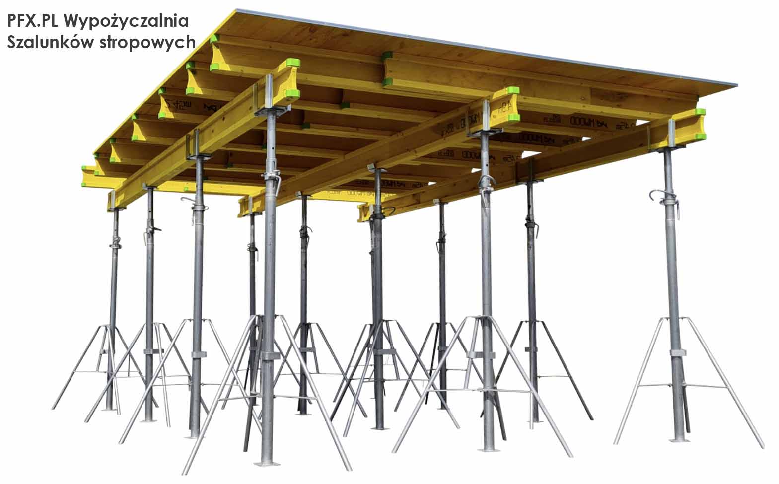 Wynajem szalunków stropowych | podpory stemple budowlane dźwigary koro
